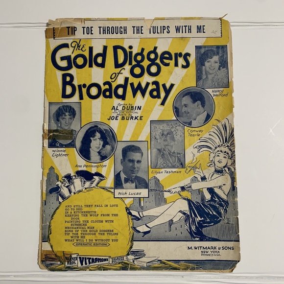 Painting‎ the Clouds with Sunshine Sheet Music (1929) Gold Diggers of Broadway - Picture 1 of 15